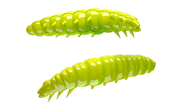 LIBRA LURES LARVA 35 mm Cheese, 12 Stück, 027, Apple Green